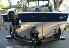 kicker motor on inboard boat
